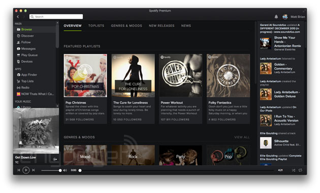 Spotify app update mac high sierra