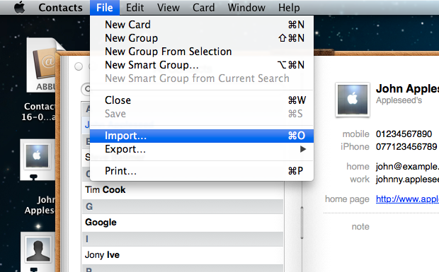 How To Export Contacts.app On Mac